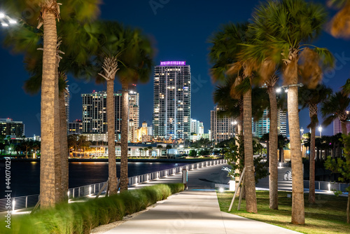 Downtown St Pete as seen from the Pier main walkway