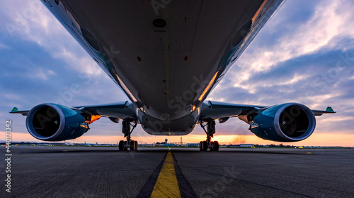 Dublin, Ireland, 8.12.2021 Dublin Airport Norvegian Dreamliner 787 photo