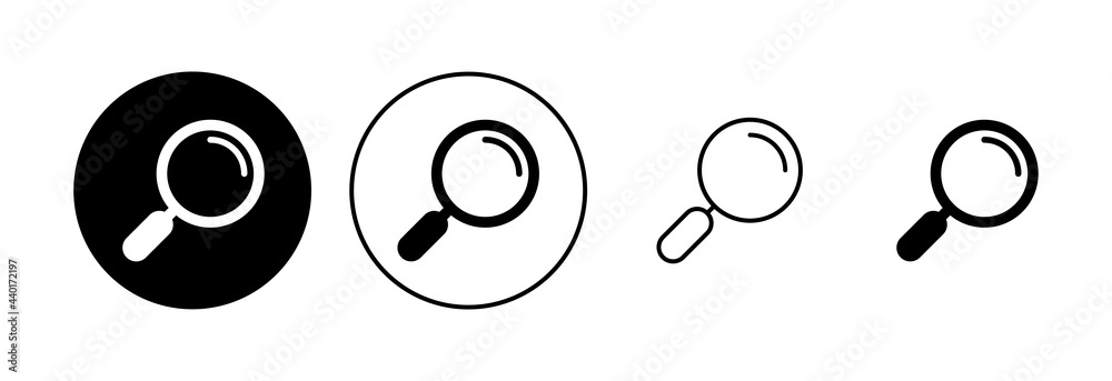 Search icon set. search magnifying glass icon Search icon set. search magnifying glass icon