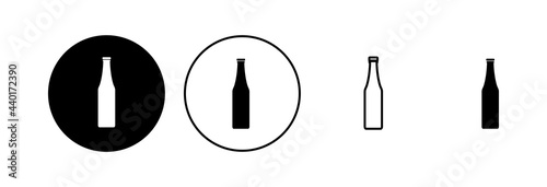 Bottle icon set. bottle vector icon