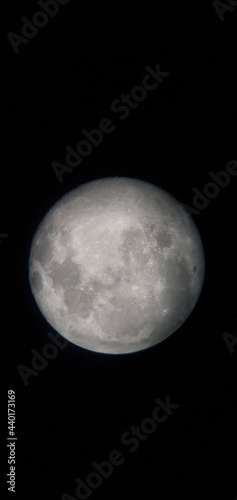 Amateur moon photo shoot