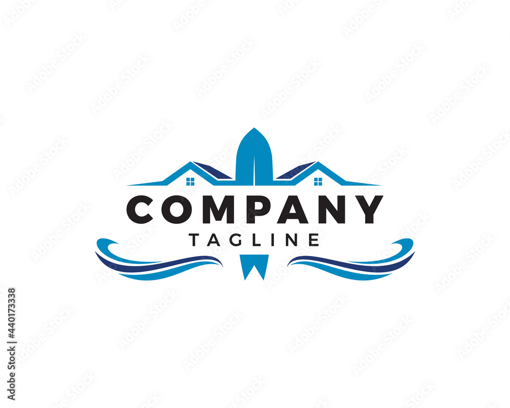 Surfer logo icon design vector template