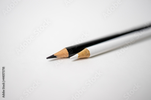 Black and White Colored Pencils