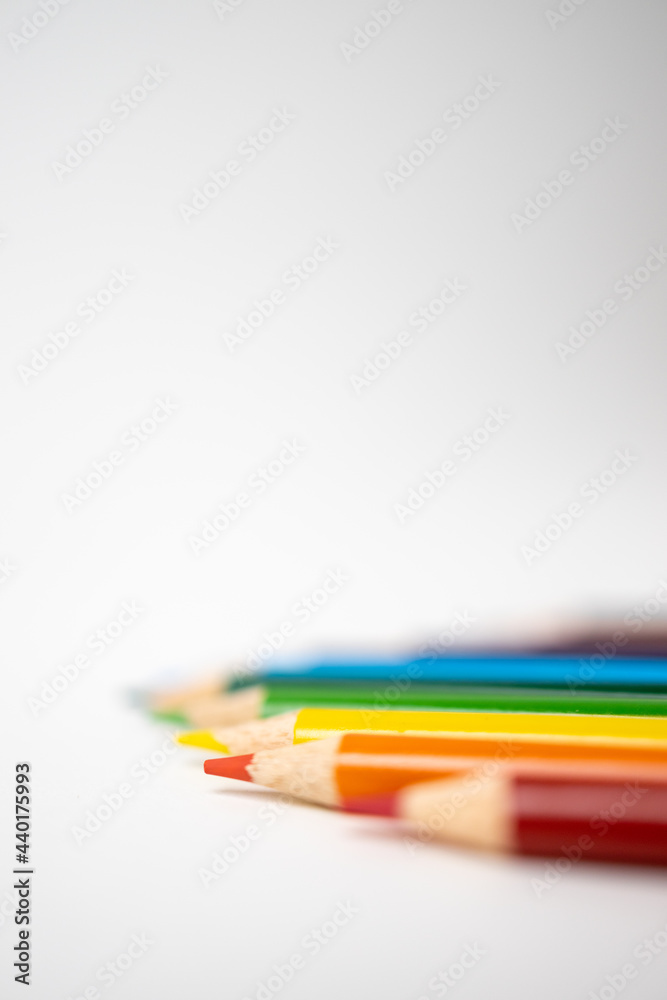 Fototapeta premium Blue Colored Pencils