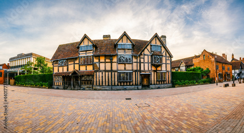 William Shakespeares birthplace place house on Henley street in Stratford upon Avon in England, United Kingdom