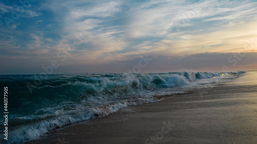 sunset on the beach