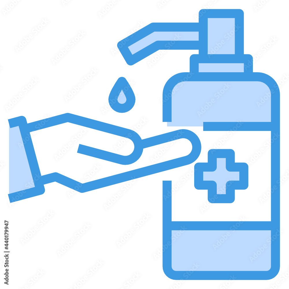 Hands Washing blue outline icon Hands Washing blue outline icon