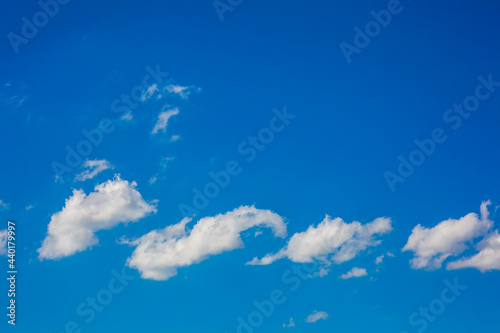 blue sky and white clouds