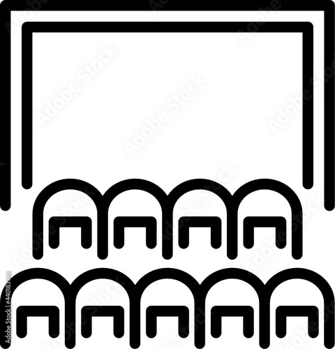 cinema minimal line icon