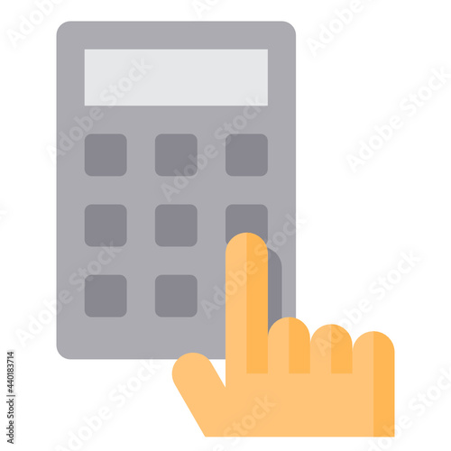 Keypad flat icon
