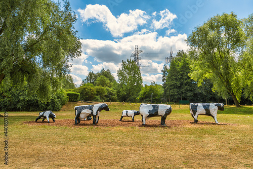 Concrete cows at the park © Pawel Pajor