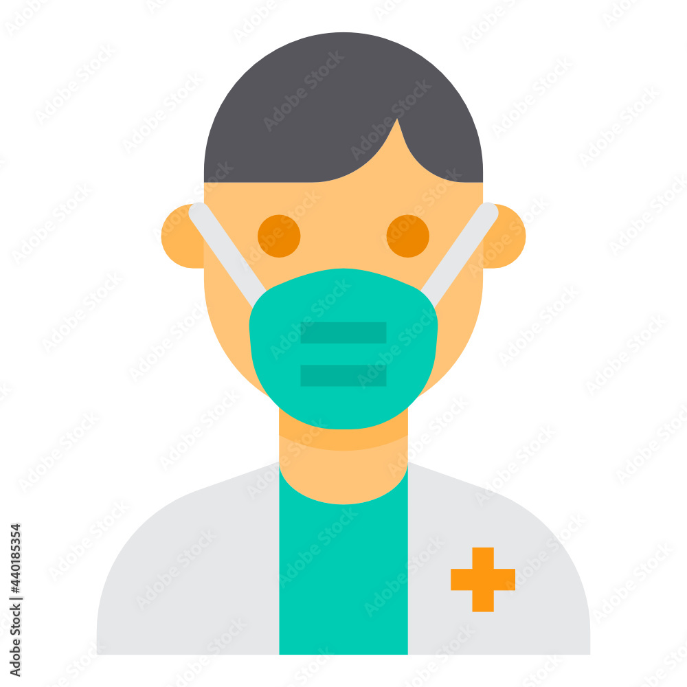 Doctor flat icon