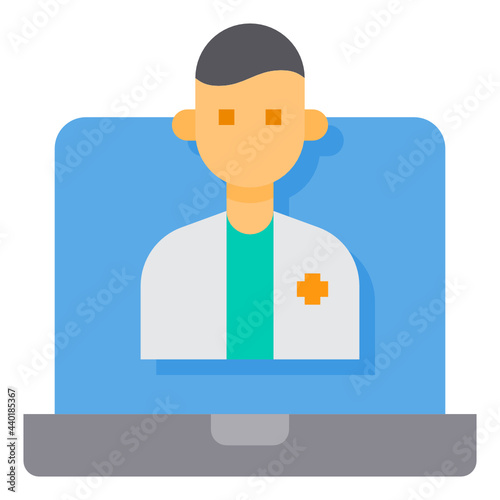 Doctor flat icon