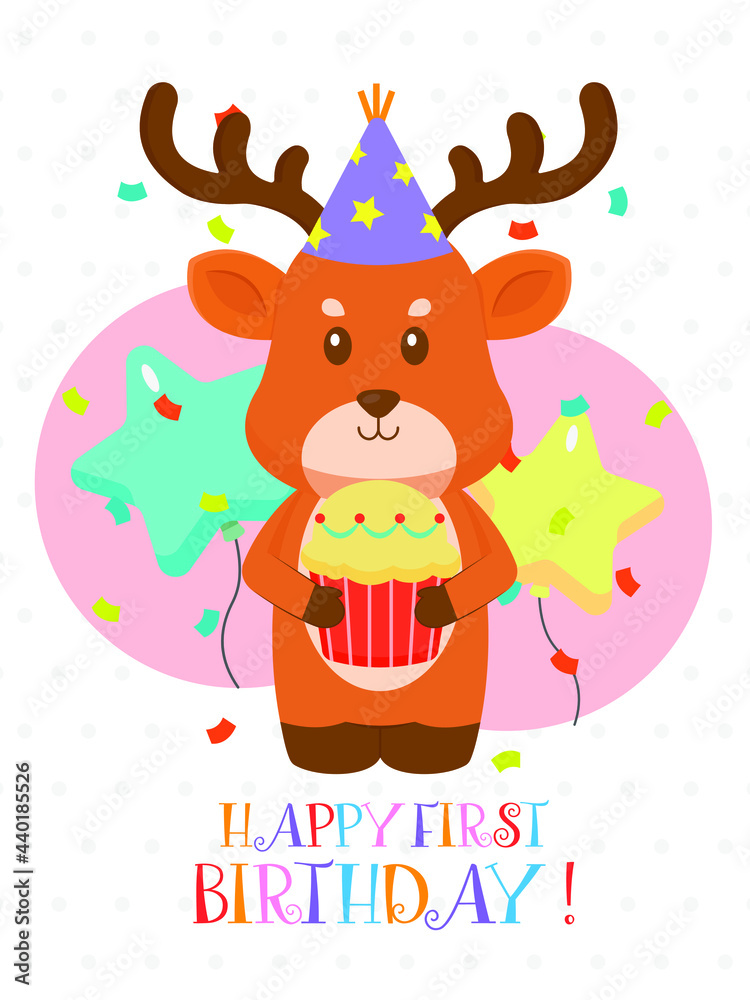 Lovely First Birthday Card Design Lovely First Birthday Card Design