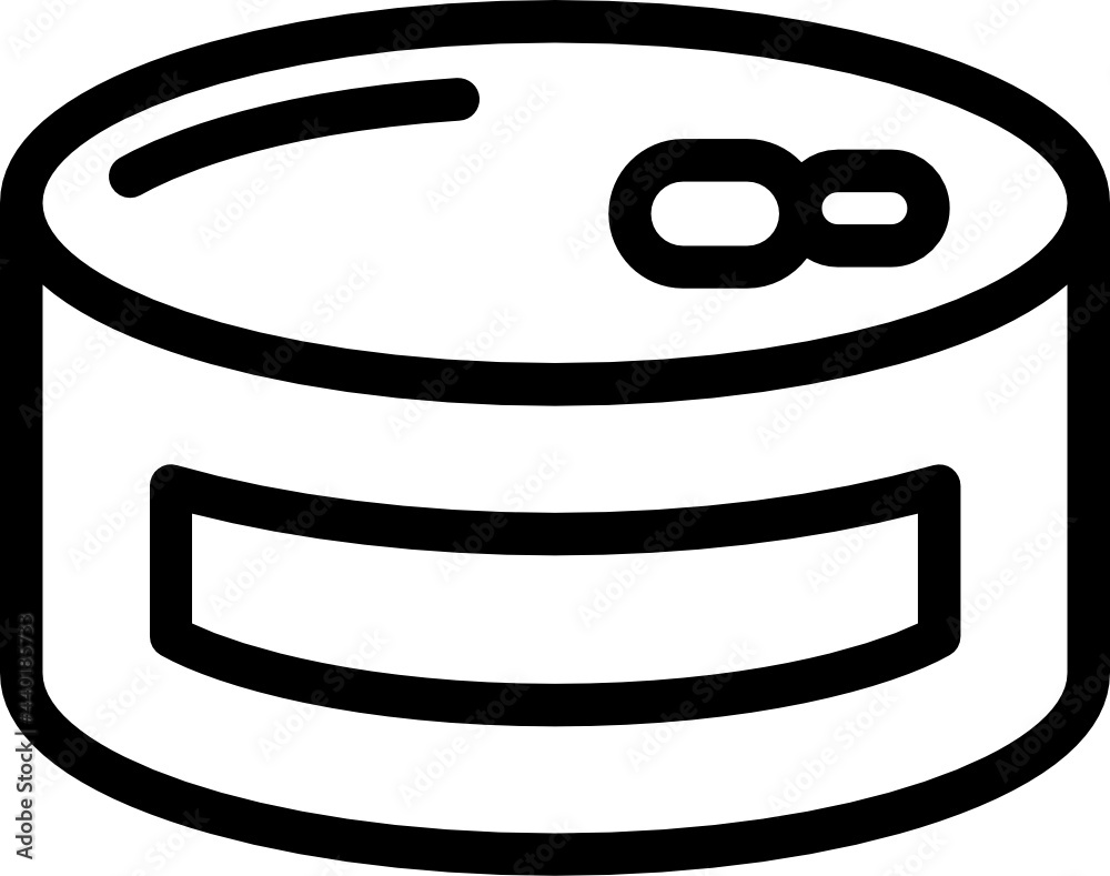 tin can minimal line icon tin can minimal line icon