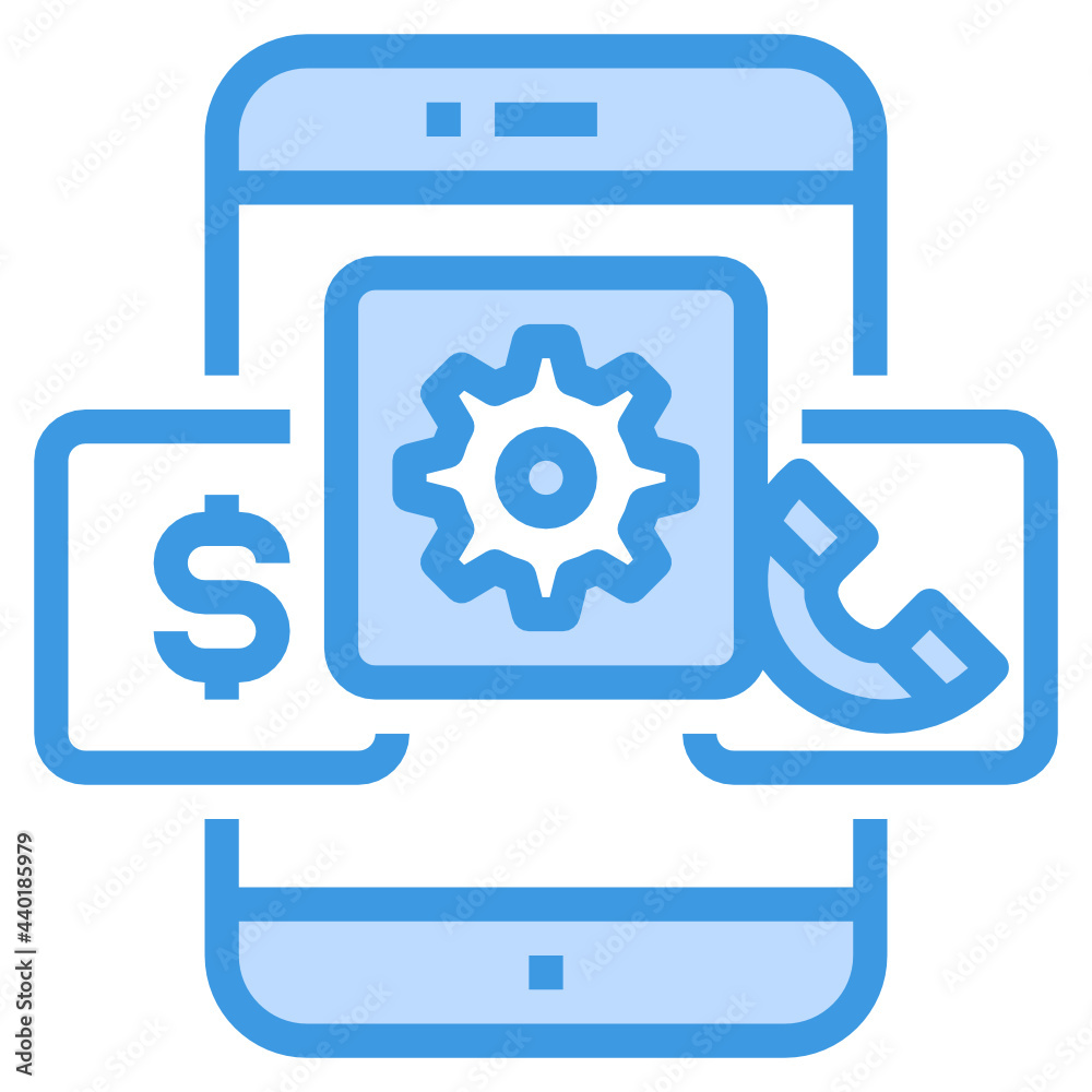 Application blue outline icon Application blue outline icon