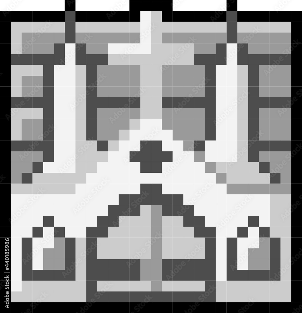 Obraz premium ドット絵・教会 Pixel Art / Church
