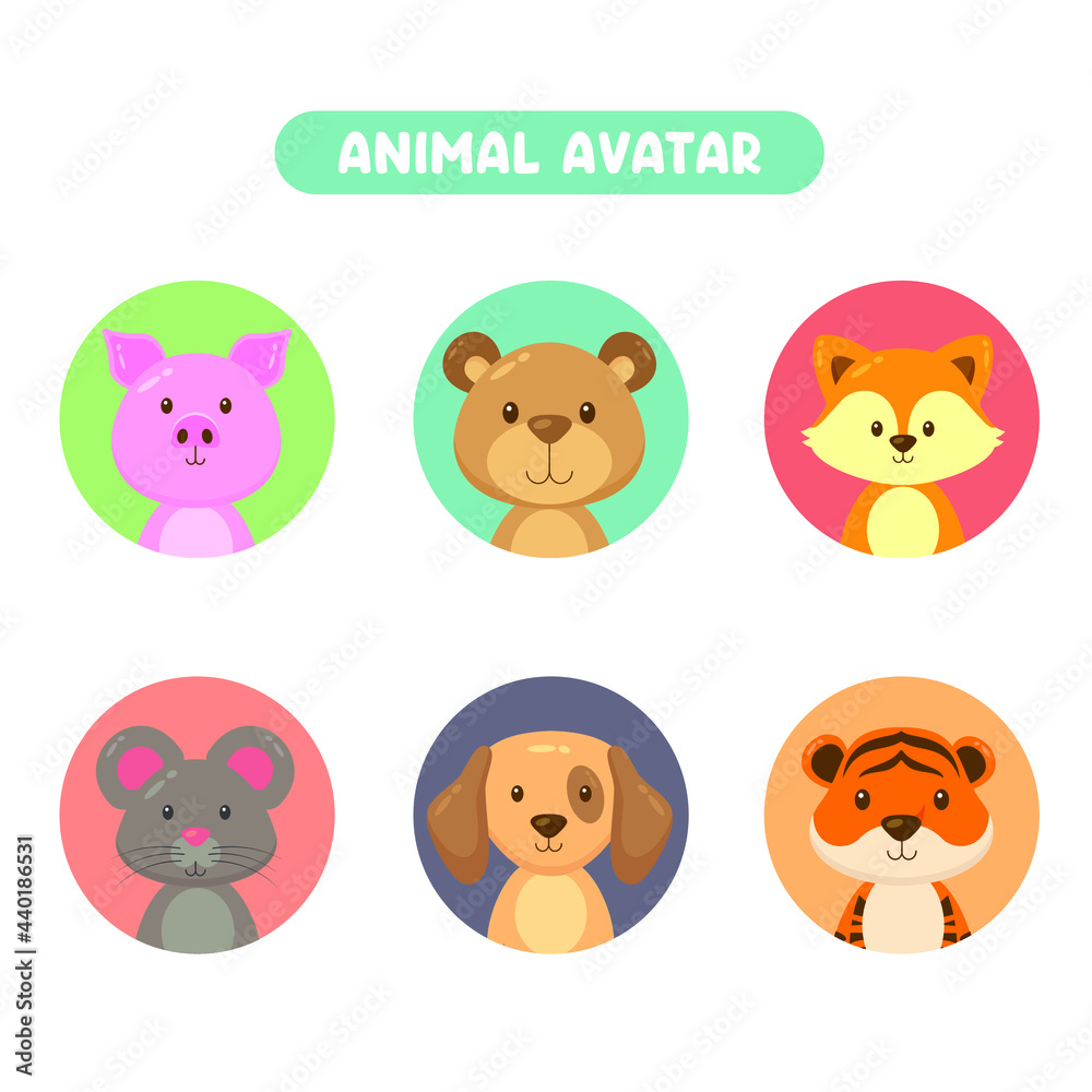 Set 6 of Animal Avatar