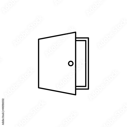 Door icon. Vector illustration for graphic design, Web, UI, 