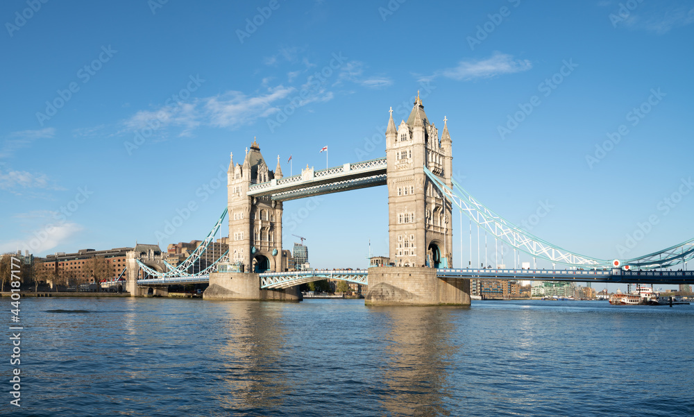 Tower Bridge famous landmark of London. England