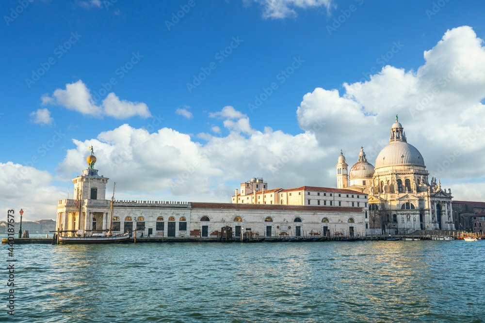 Santa Maria della Salute cathedral. Landmark of Venice. Italy