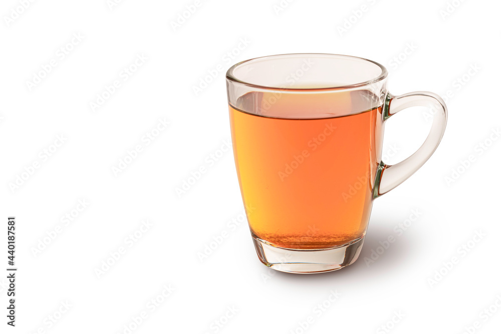Glass of tea isolated on white background. Glass of tea isolated on white background.