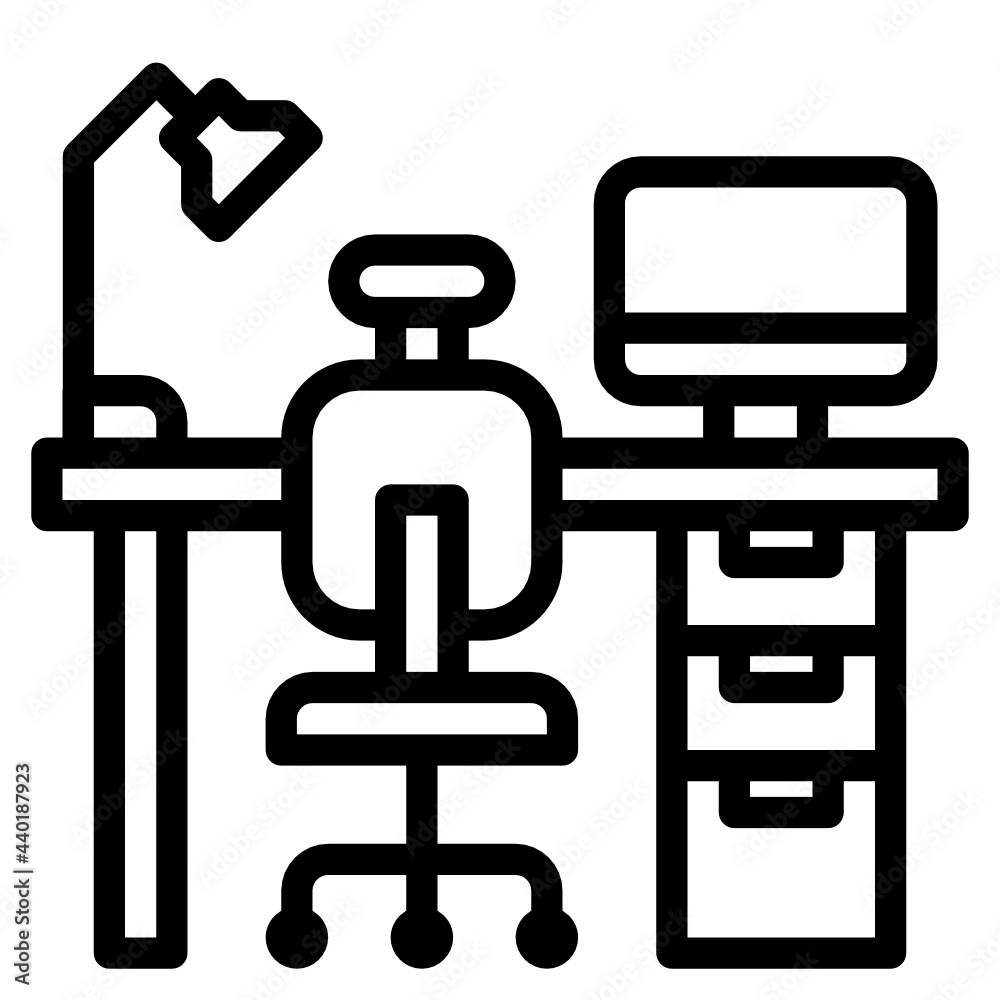 Home Office outline icon Home Office outline icon