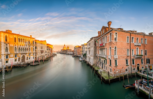 Beautiful view of Grand Canal and Basilica Santa Maria della Salute in Venice, Italy