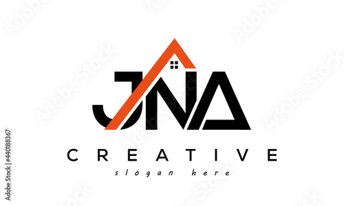 JNA letters real estate construction logo vector photo