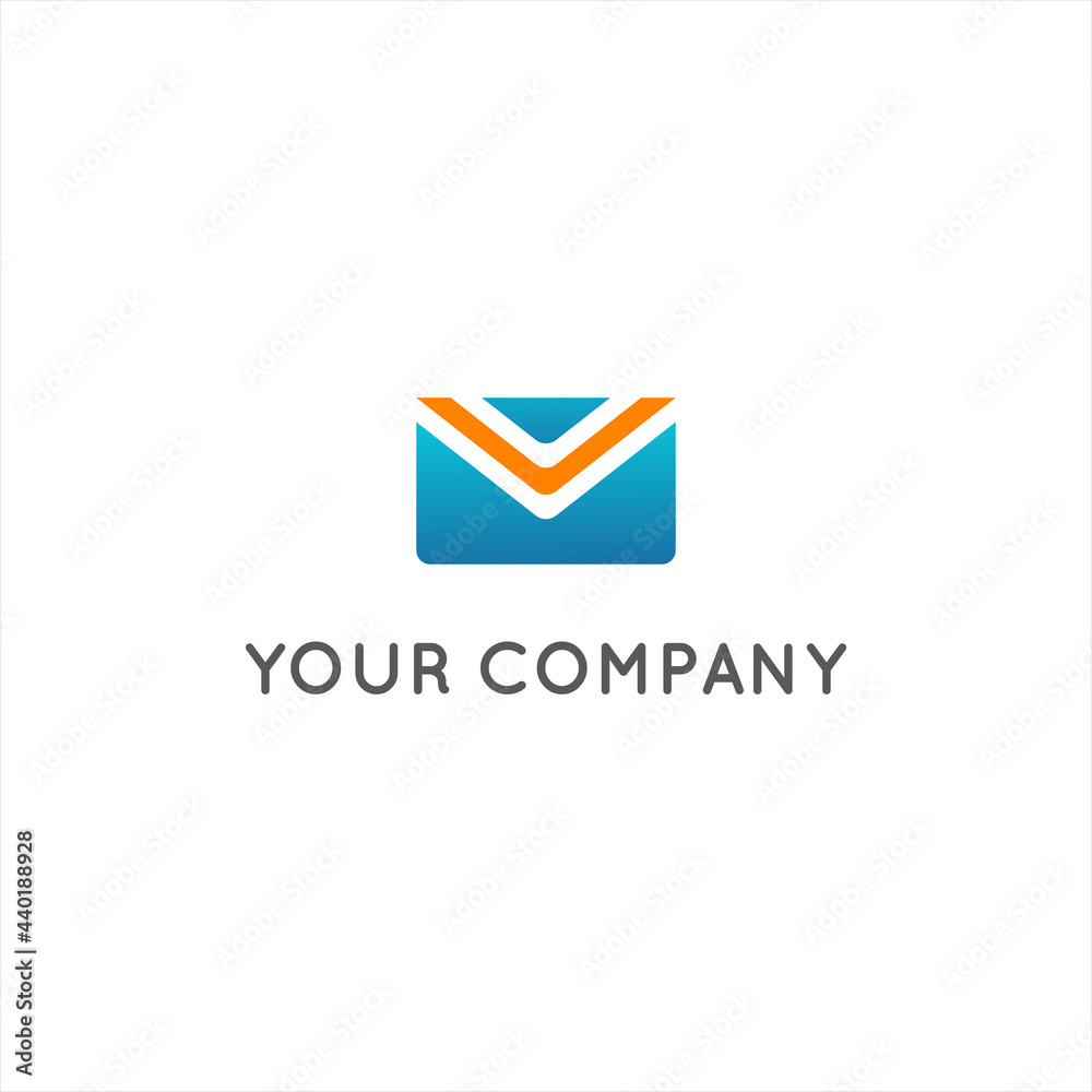 Minimalist and modern messaging logo vector design for companies Minimalist and modern messaging logo vector design for companies