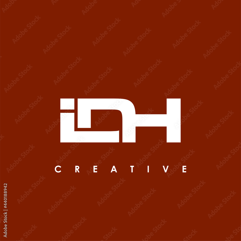 IDH Letter Initial Logo Design Template Vector Illustration IDH Letter Initial Logo Design Template Vector Illustration