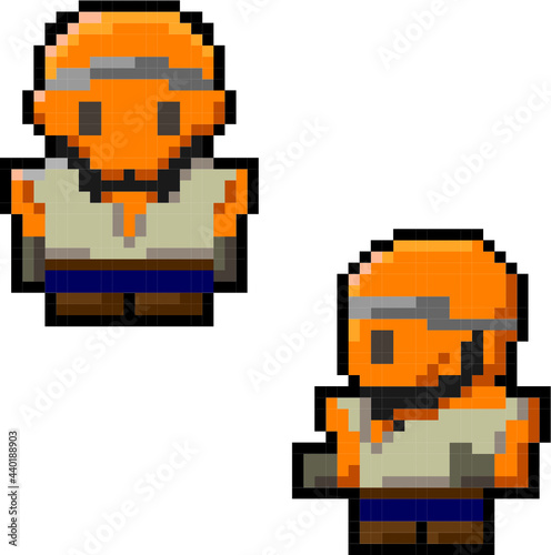 ドット絵・武器屋の親父 Pixel Art / Owner of an arms store