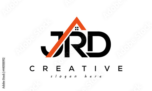 initial JRD letters real estate construction logo vector photo