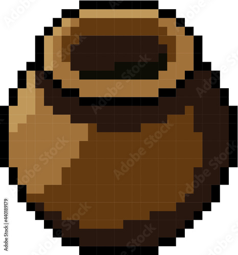 ドット絵・壺 Pixel Art / Vase