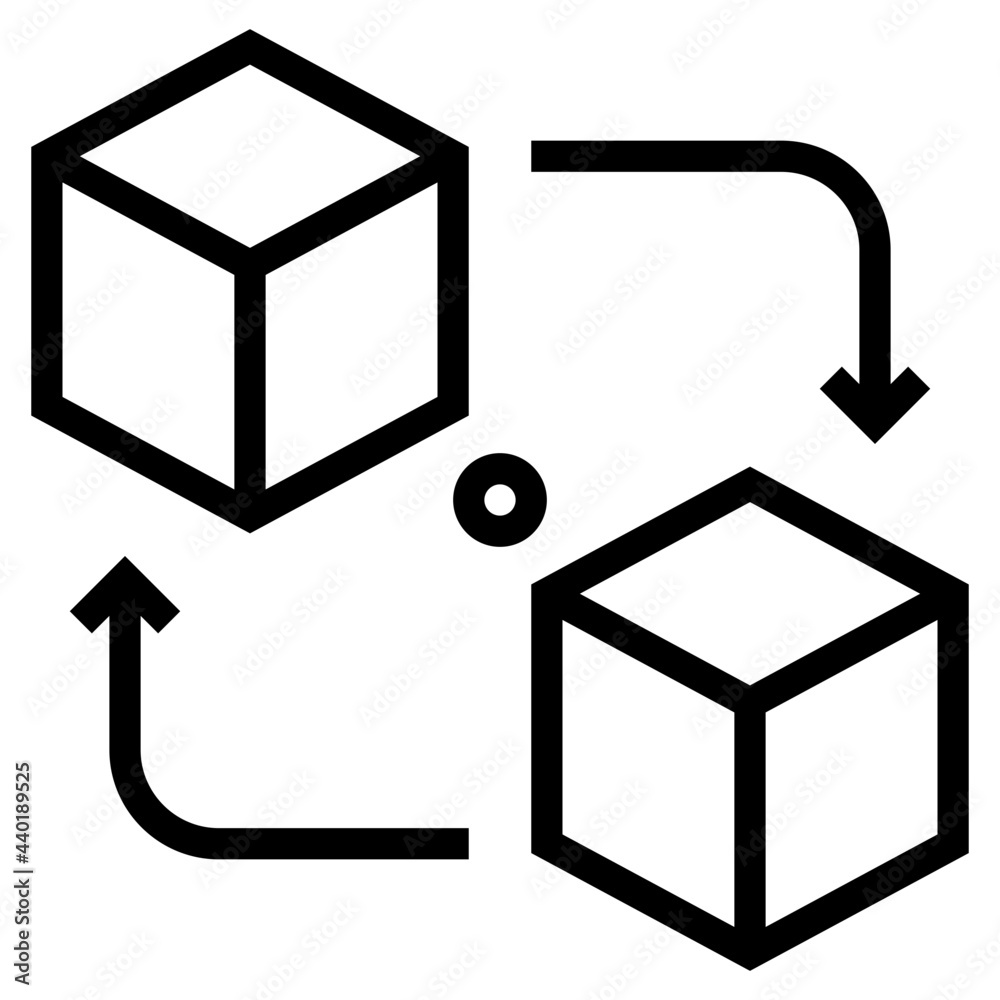 Packet outline style icon