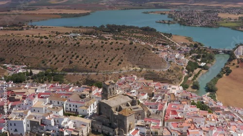 Aerial view over Ronda Town, Spain 

Ronda is a town in the Spanish province of Málaga, drone, 2021
