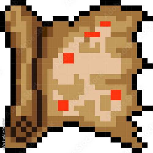 ドット絵・地図、巻物 Pixel Art / Scroll, Map