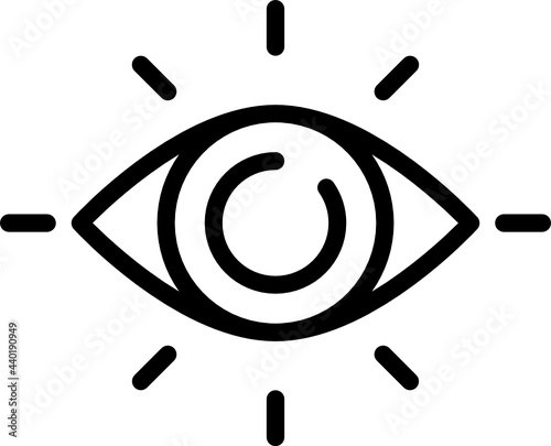 vision minimal line icon