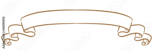 アンティークなリボンの装飾フレーム