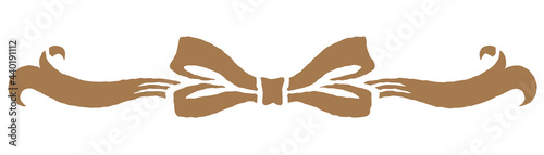 アンティークなリボンのオーナメント