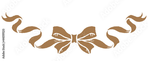 アンティークなリボンのオーナメント