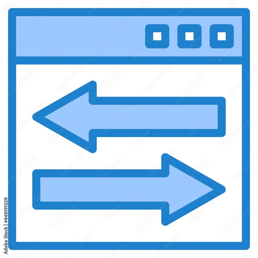 Weblinks optimization blue style icon Weblinks optimization blue style icon