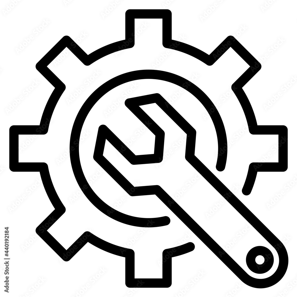 Content management outline style icon Content management outline style icon