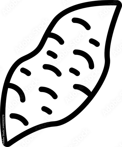 potato minimal line icon