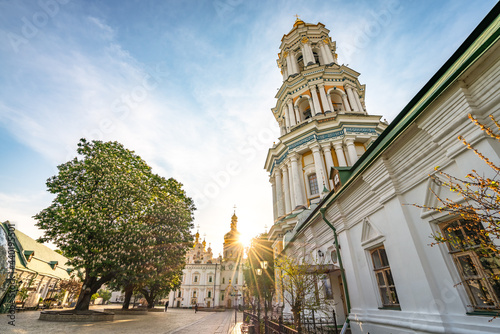 Fototapeta Naklejka Na Ścianę i Meble -  Great Lavra bell tower at Kiev Pechersk Lavra. Ukraine