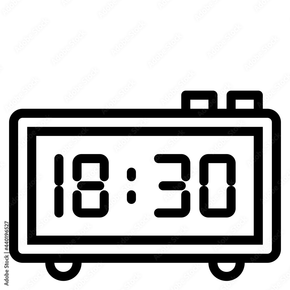 Clock outline style icon Clock outline style icon