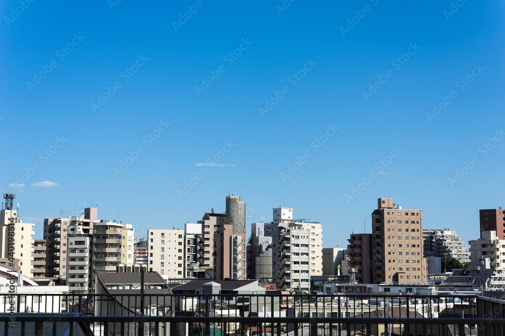 都市の風景　東京世田谷の町並み