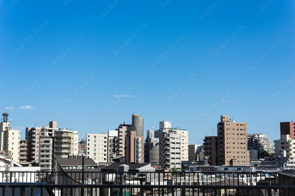都市の風景 東京世田谷の町並み 都市の風景 東京世田谷の町並み