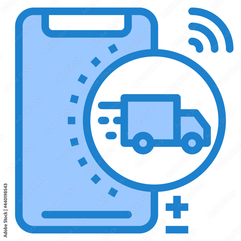 Delivery blue style icon Delivery blue style icon