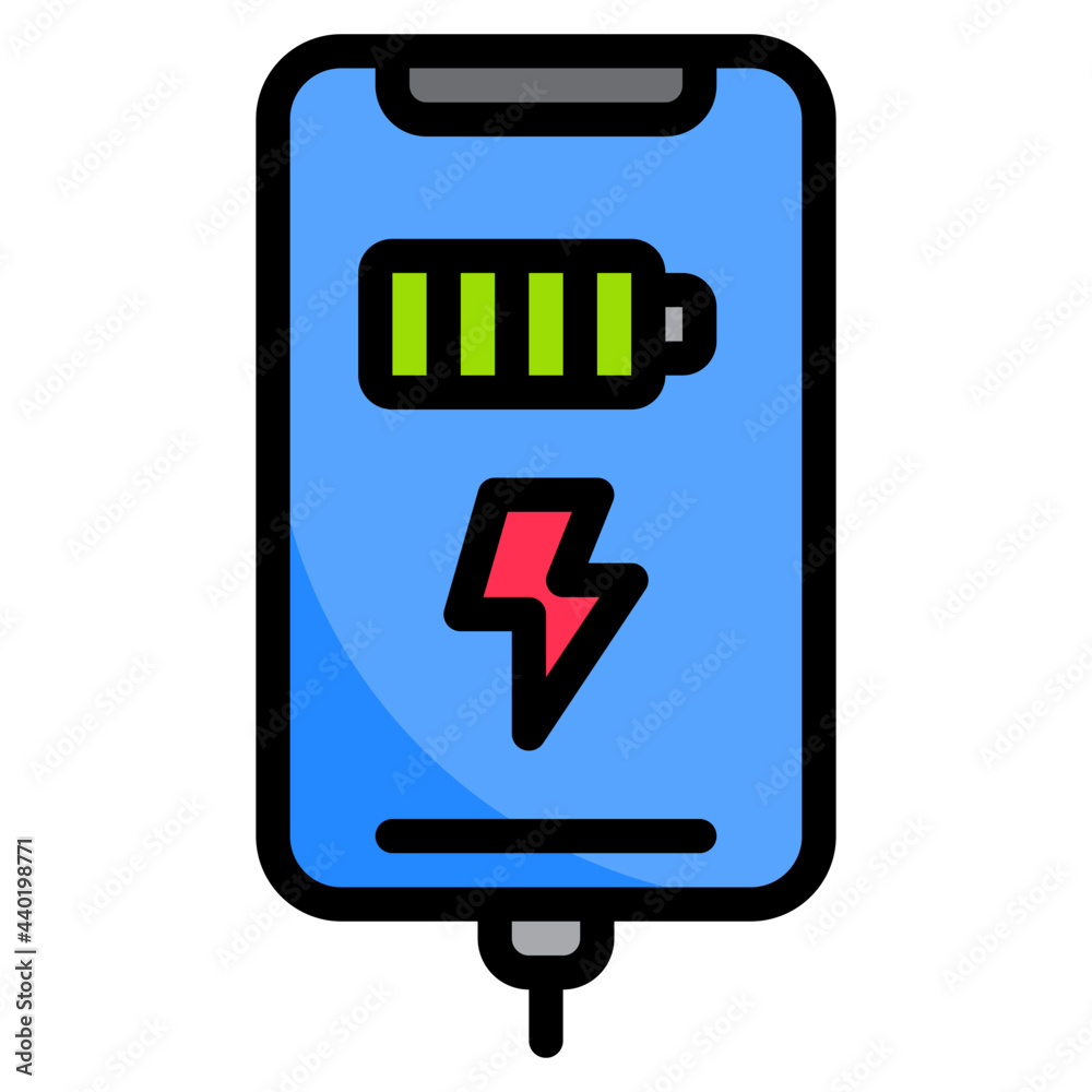 Chrage color line style icon